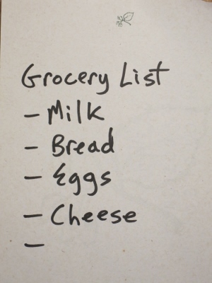 Grocery List